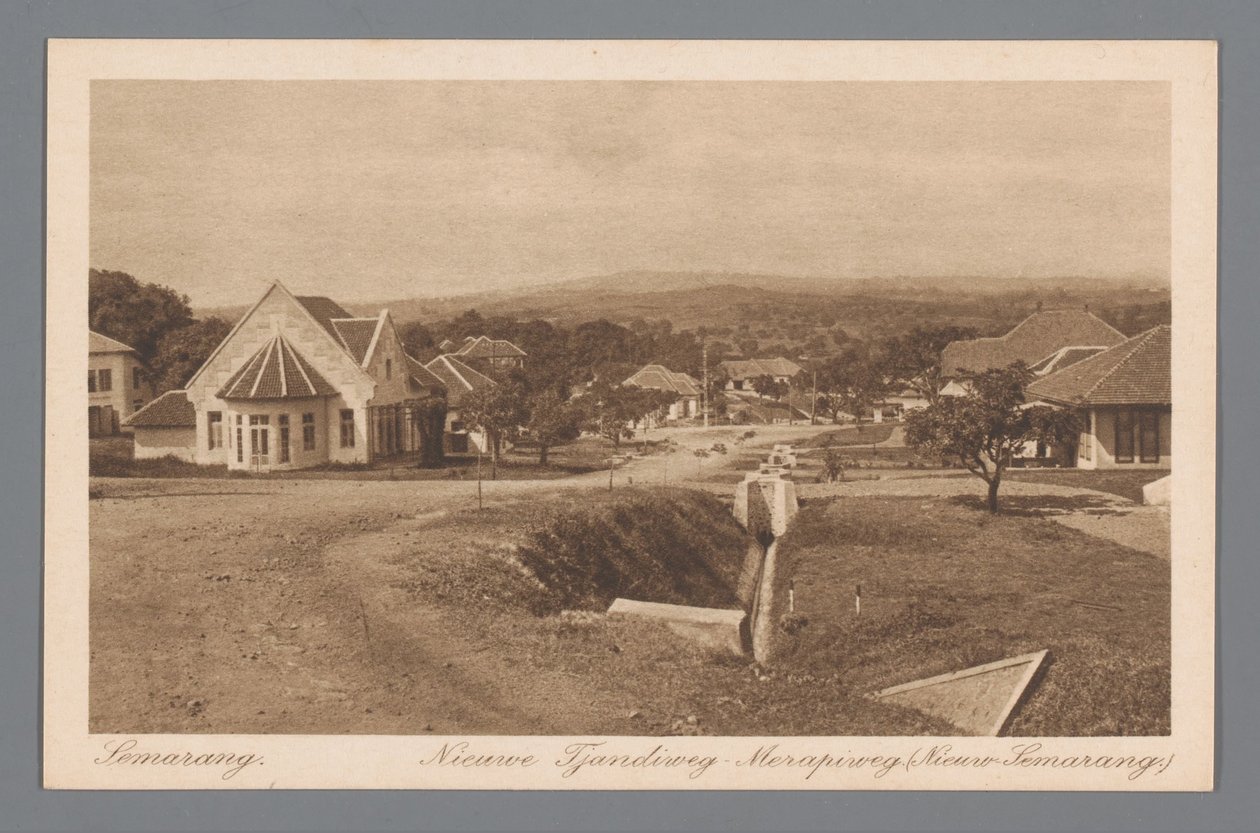 semarang. Nowa Tjandiweg-Merapiweg. (Nowy Semarang) autorstwa Otto Hisgen