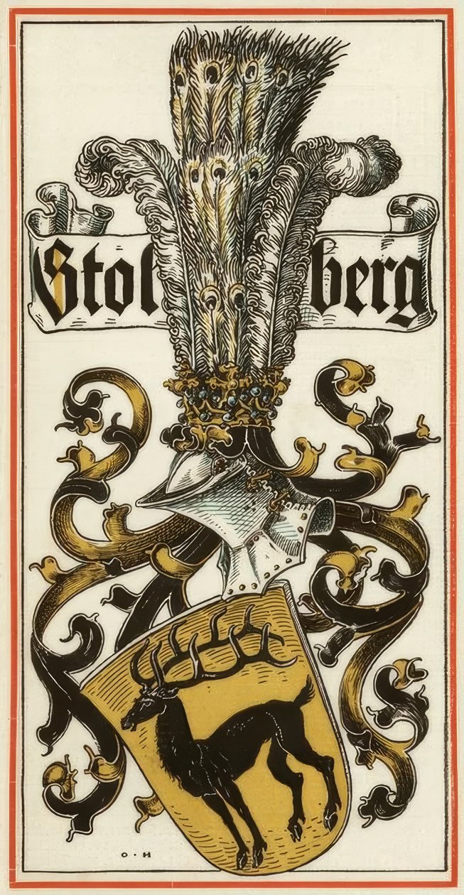 Herb niemieckich domów książęcych: Stolberg autorstwa Otto Hupp