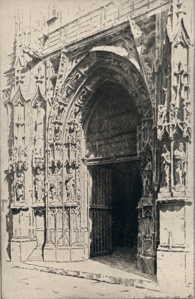 „Wejście do kościoła św. Merri”, 1915 autorstwa Otto J Schneider