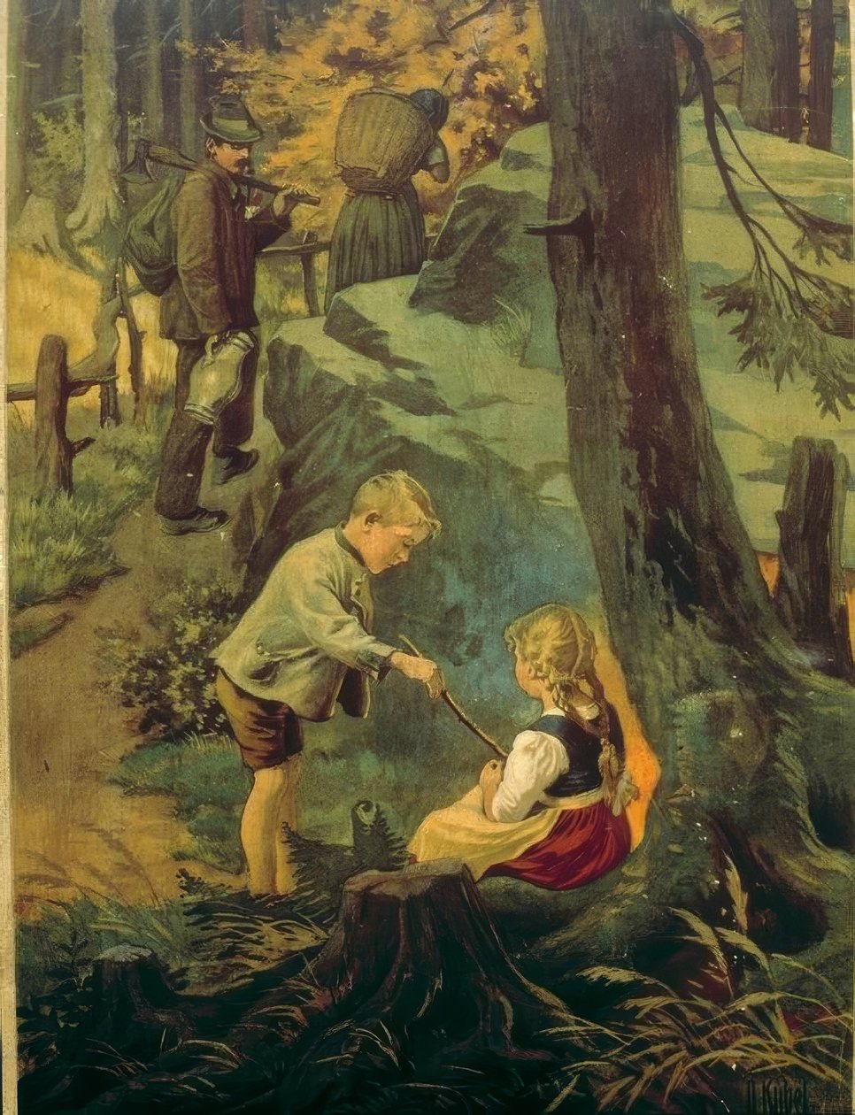 Jaś i Małgosia autorstwa Otto Kubel