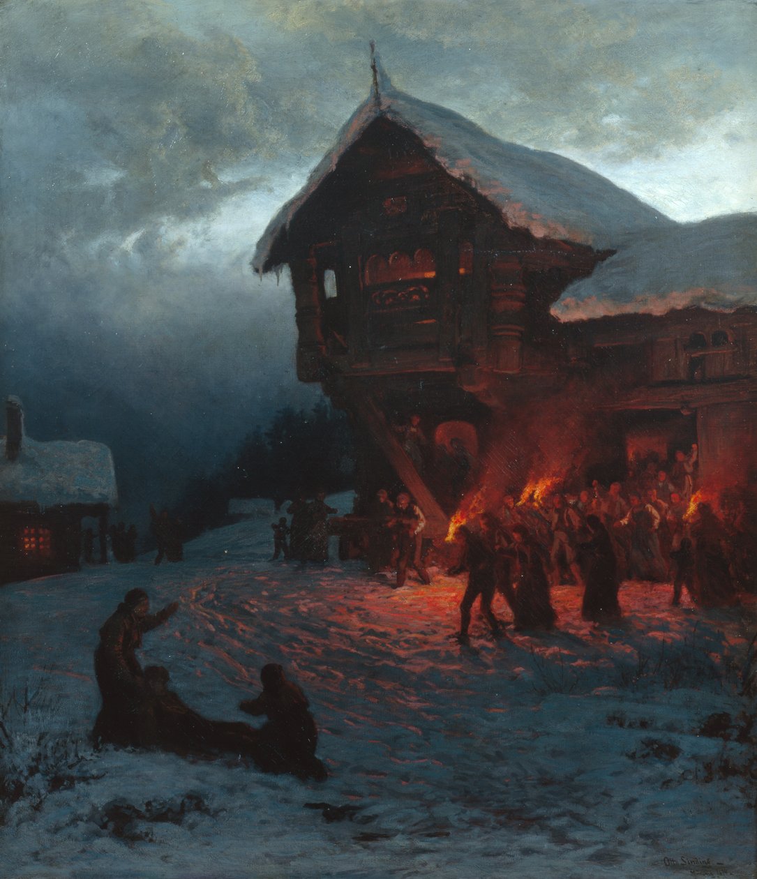 Walcz na wigilii w Monachium autorstwa Otto Ludvig Sinding