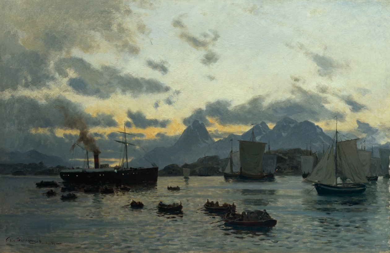 Hurtigruten autorstwa Otto Ludvig Sinding
