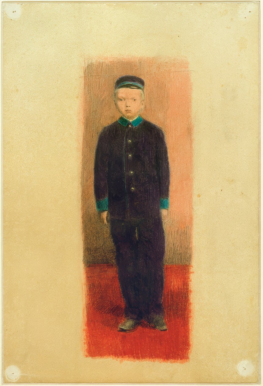 Autoportret w mundurze sierocińca (na podstawie zdjęcia) autorstwa Otto Meyer Amden