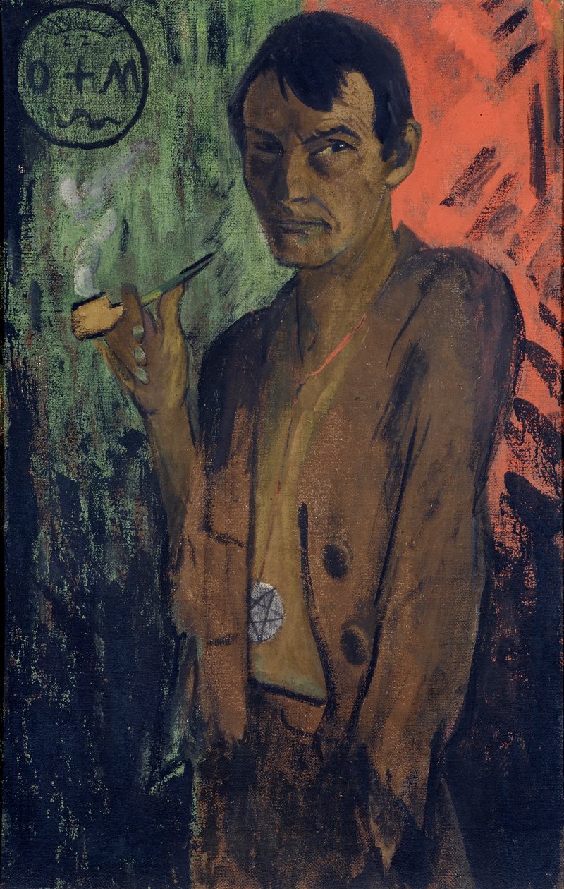 Autoportret z pentagramem, ok. 1930 r. 1924. autorstwa Otto Mueller