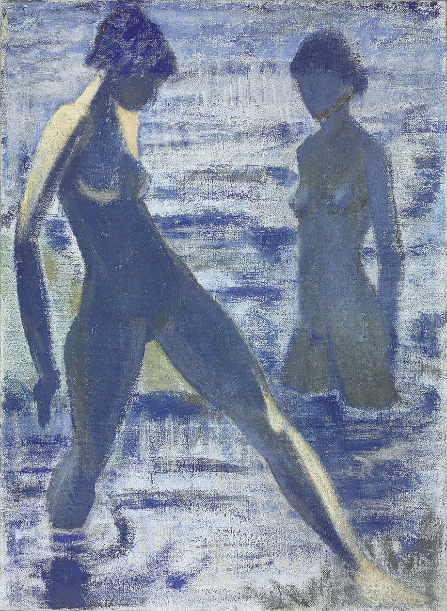 Kąpiących się, ok. 1927 autorstwa Otto Mueller