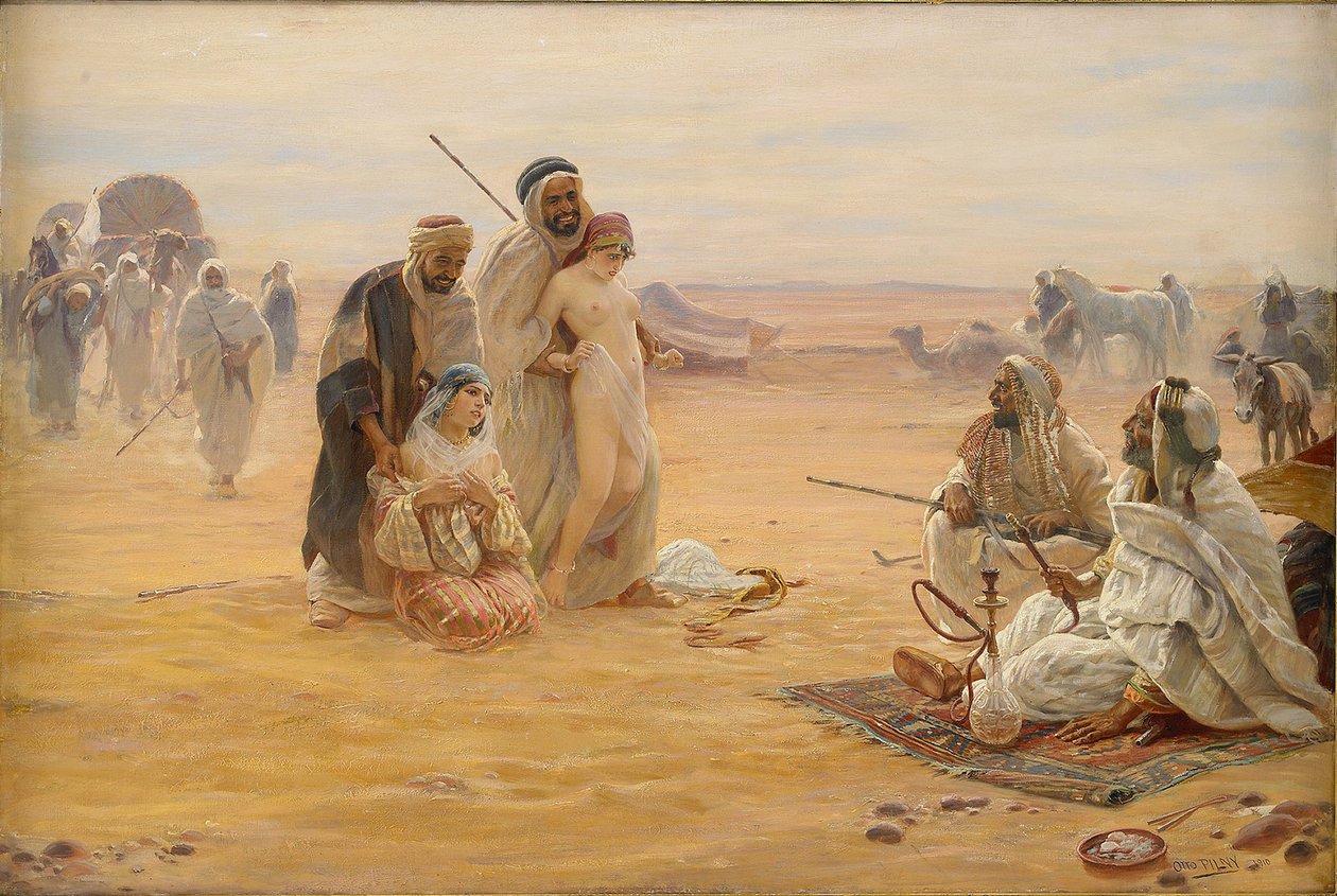 Targ niewolników, 1910 autorstwa Otto Pilny