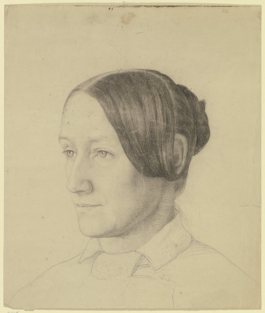 Portret Emilie Scholderer, matki artysty autorstwa Otto Scholderer