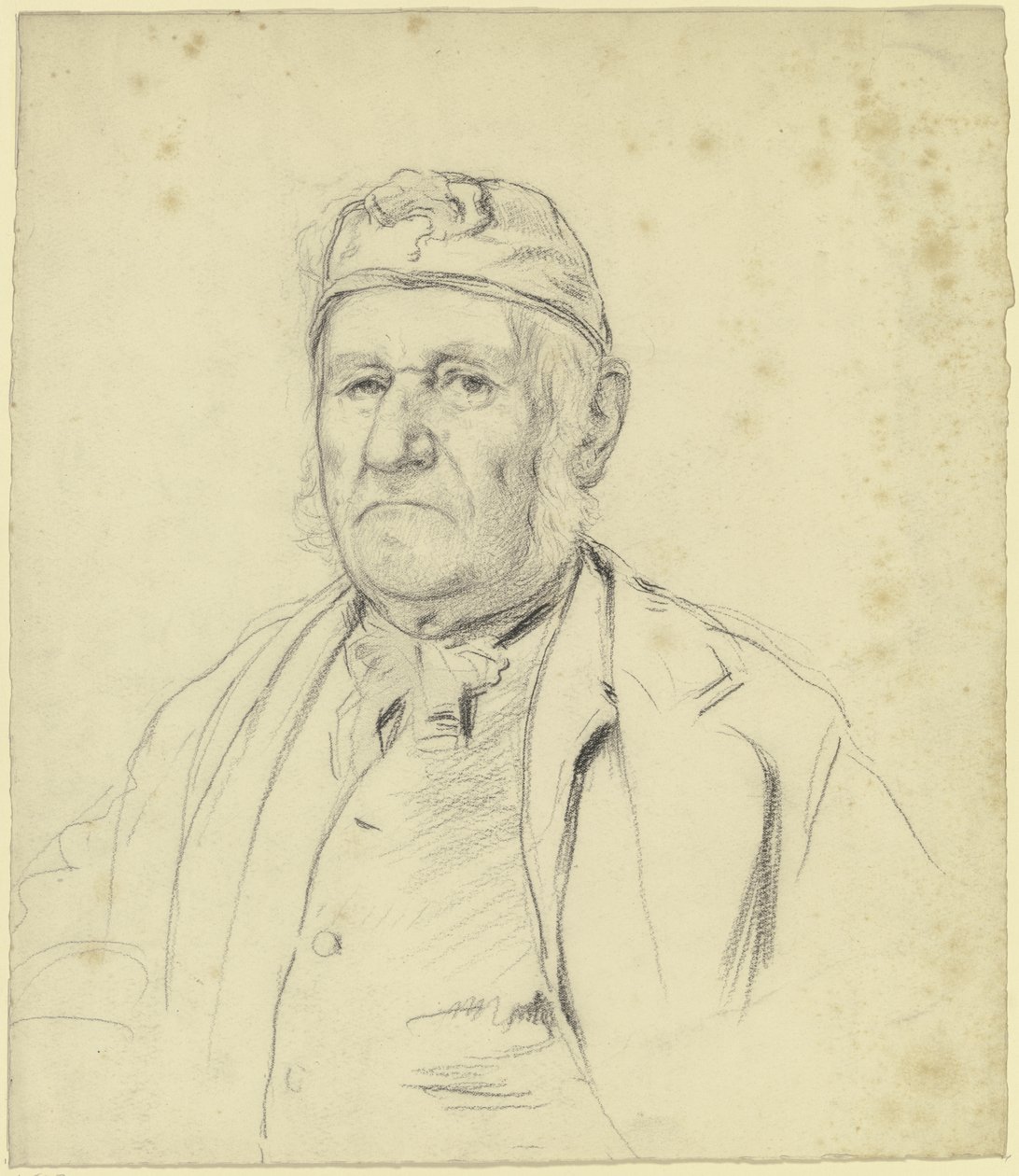 Portret starego młynarza ze Streatley (?) autorstwa Otto Scholderer