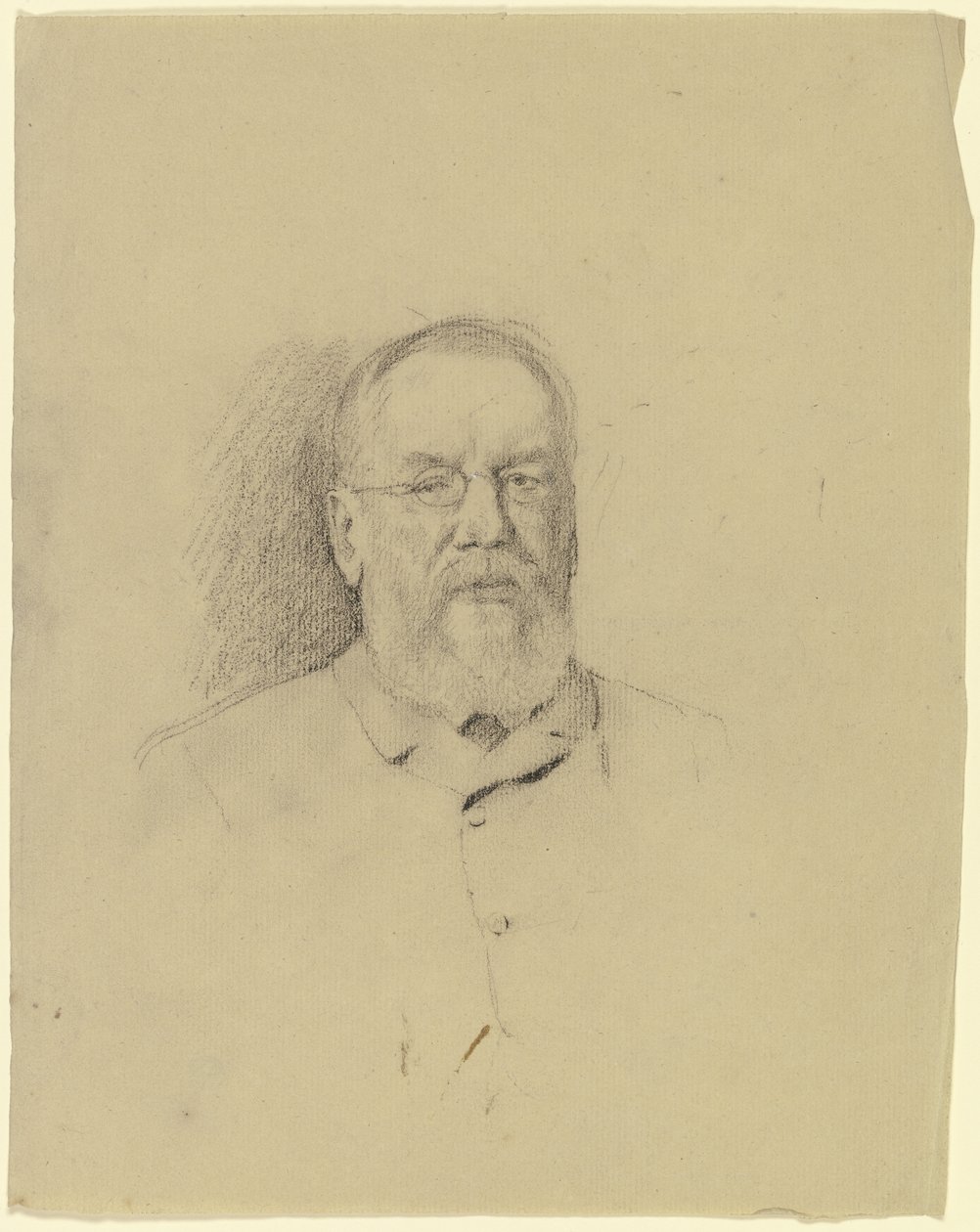 Portret starszego mężczyzny w okularach autorstwa Otto Scholderer