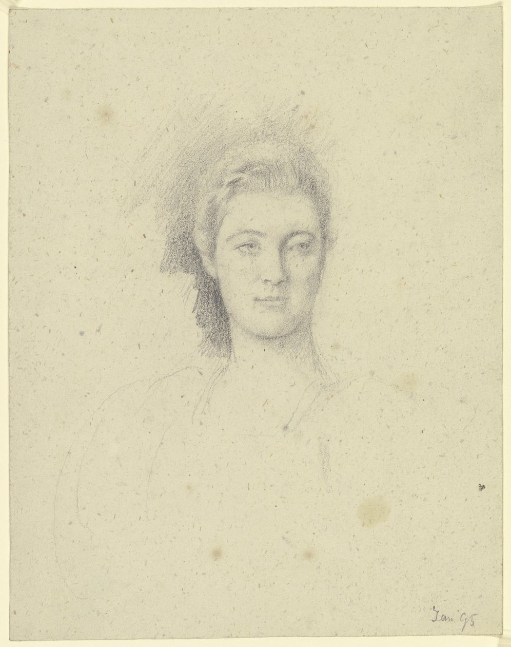 Portret panny Martin autorstwa Otto Scholderer