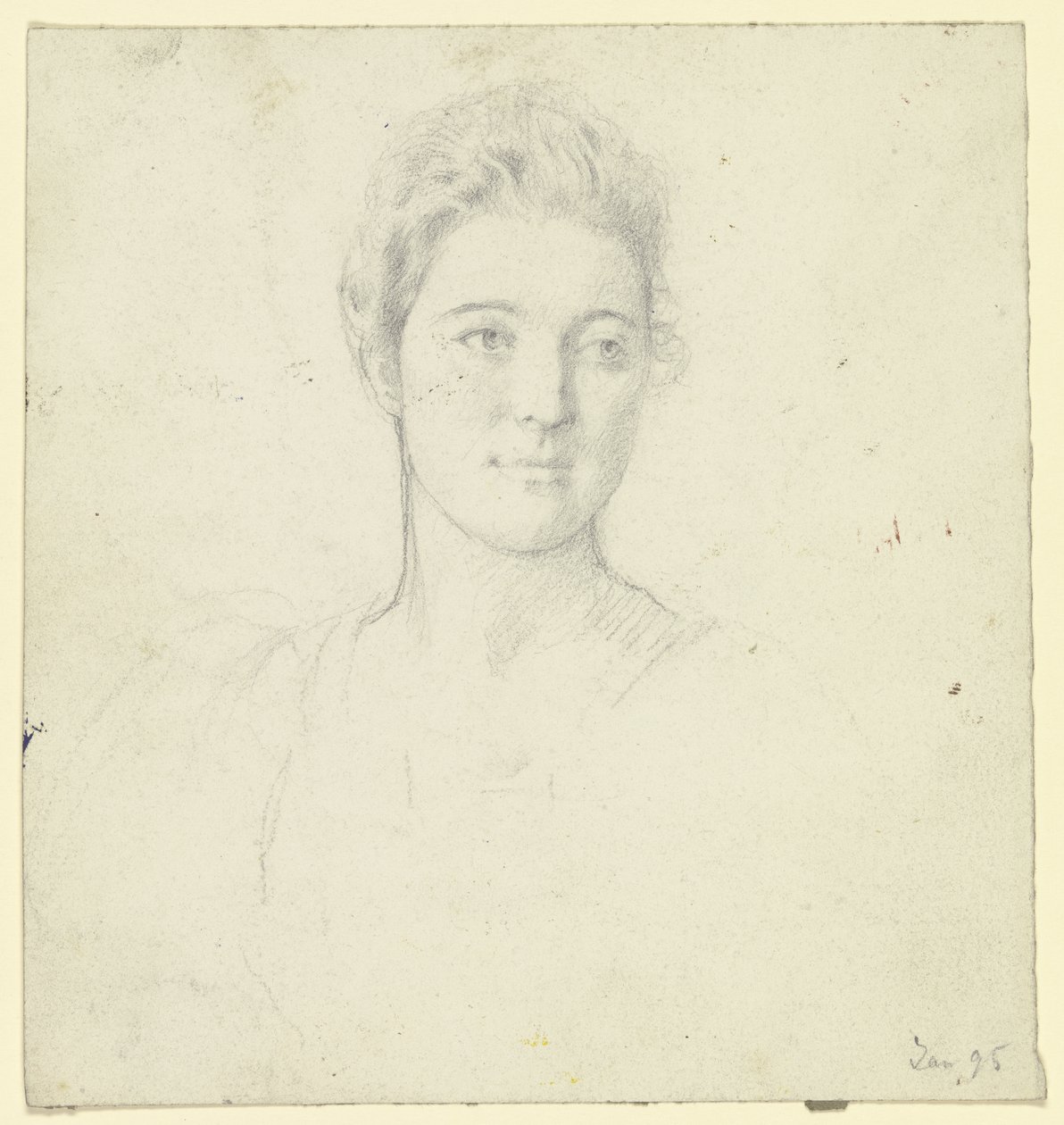 Portret panny Martin autorstwa Otto Scholderer
