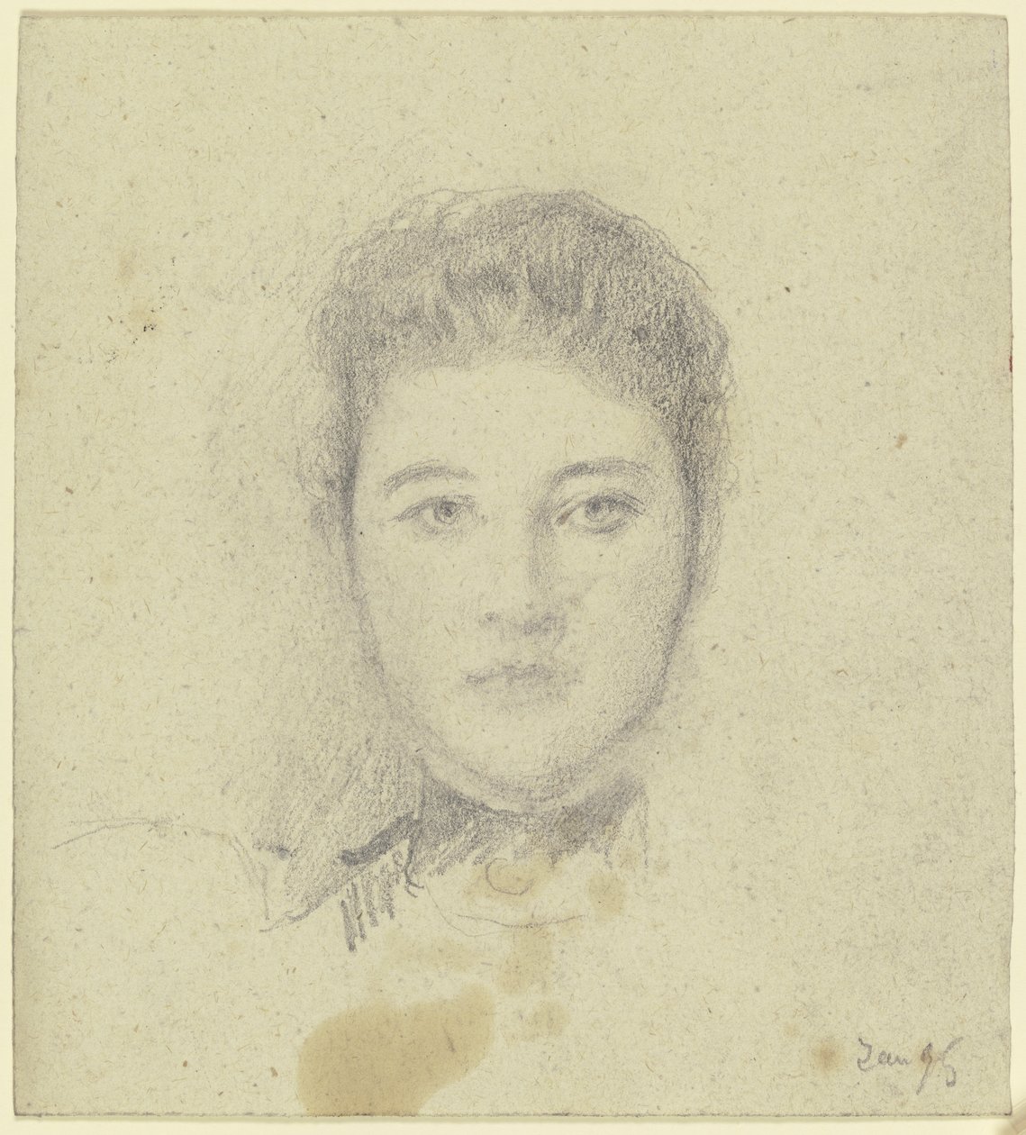 Portret panny Martin autorstwa Otto Scholderer