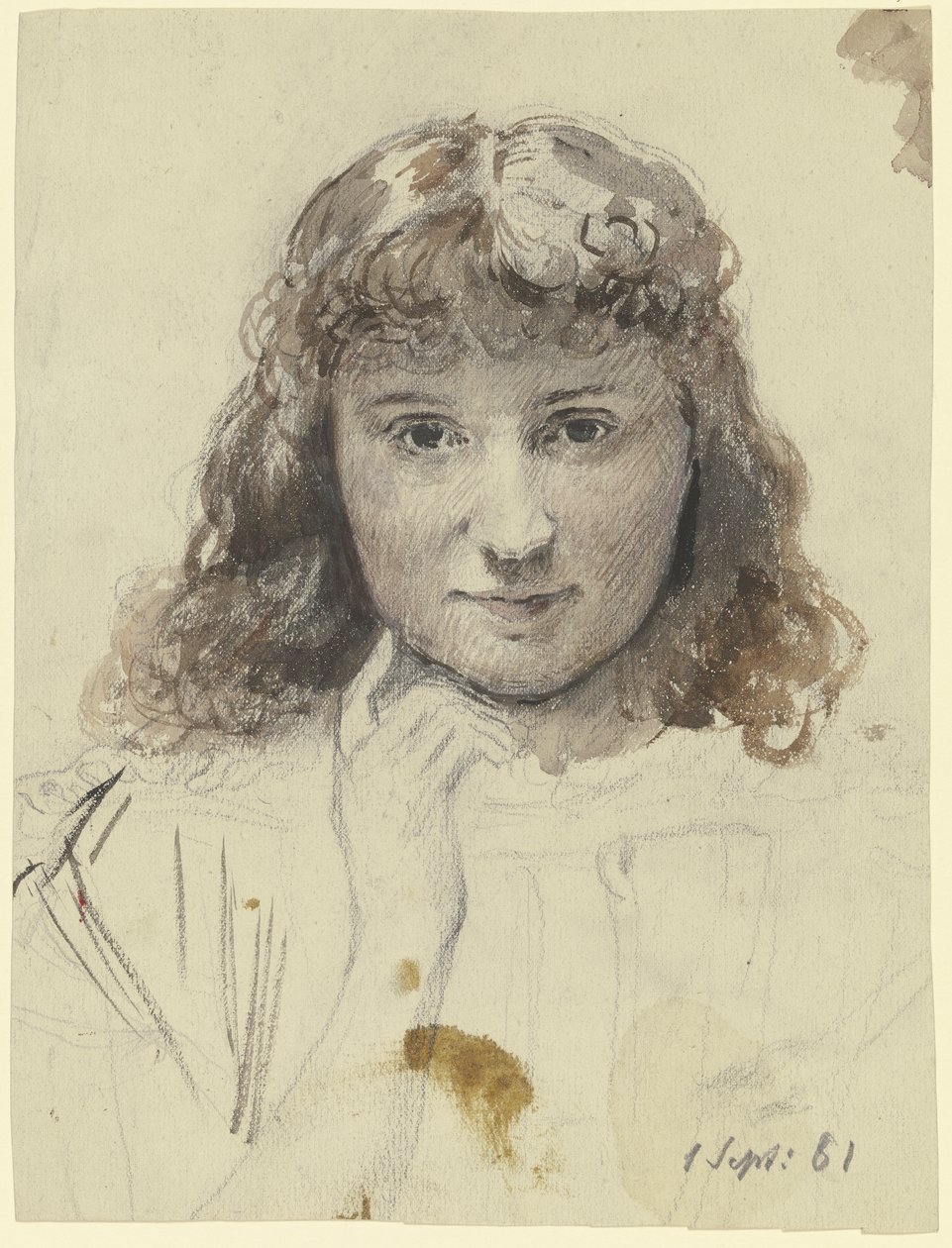 Portret dziewczyny autorstwa Otto Scholderer