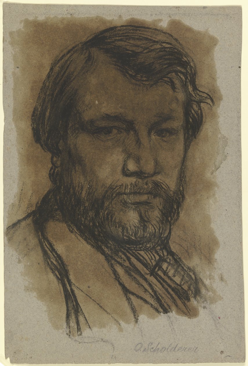 Autoportret artysty autorstwa Otto Scholderer