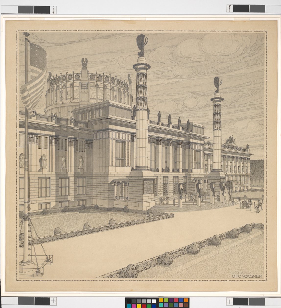 House of Glory (San Francisco lub Waszyngton), perspektywa autorstwa Otto Wagner