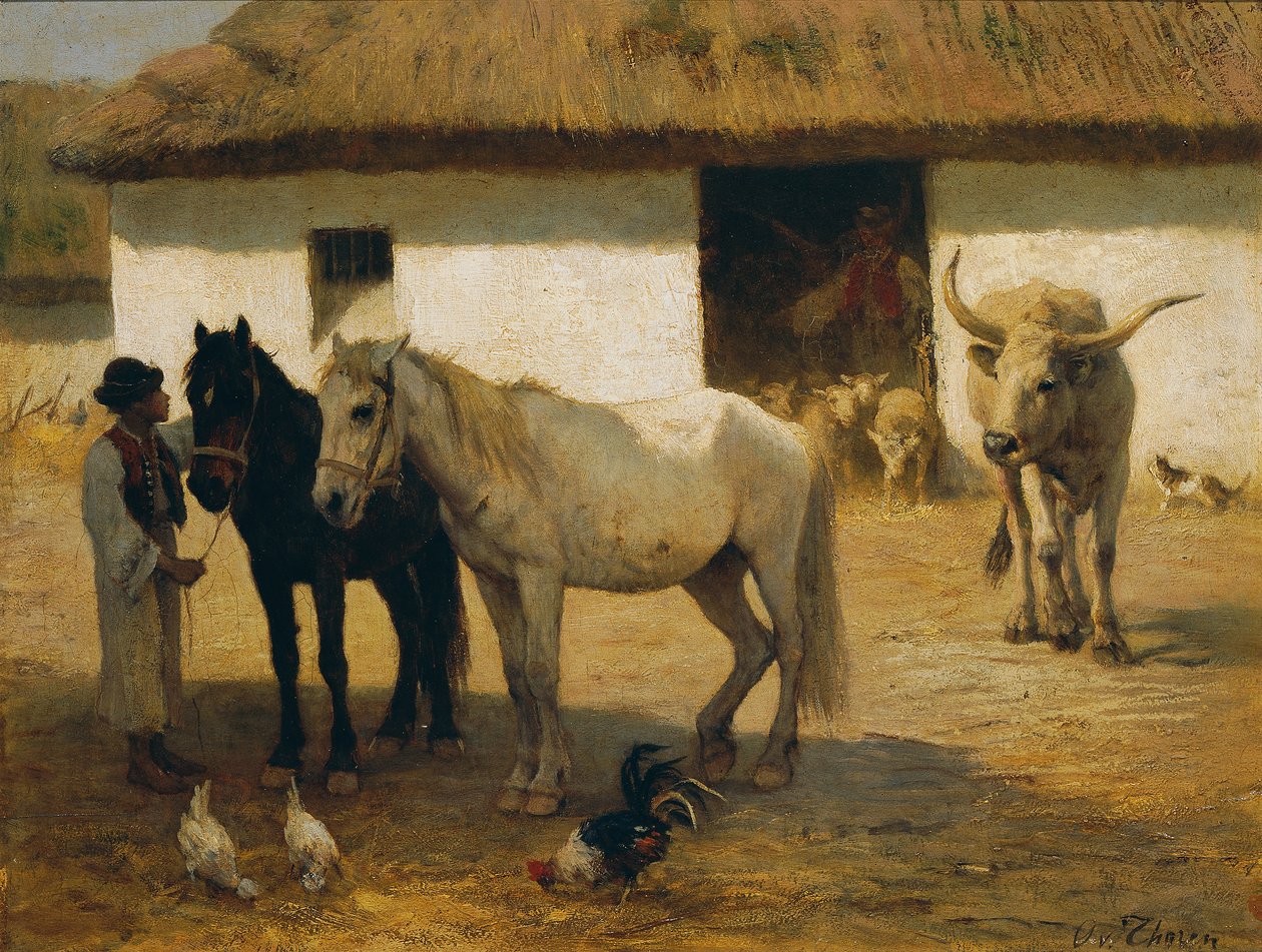 Węgierska farma autorstwa Otto von Thoren