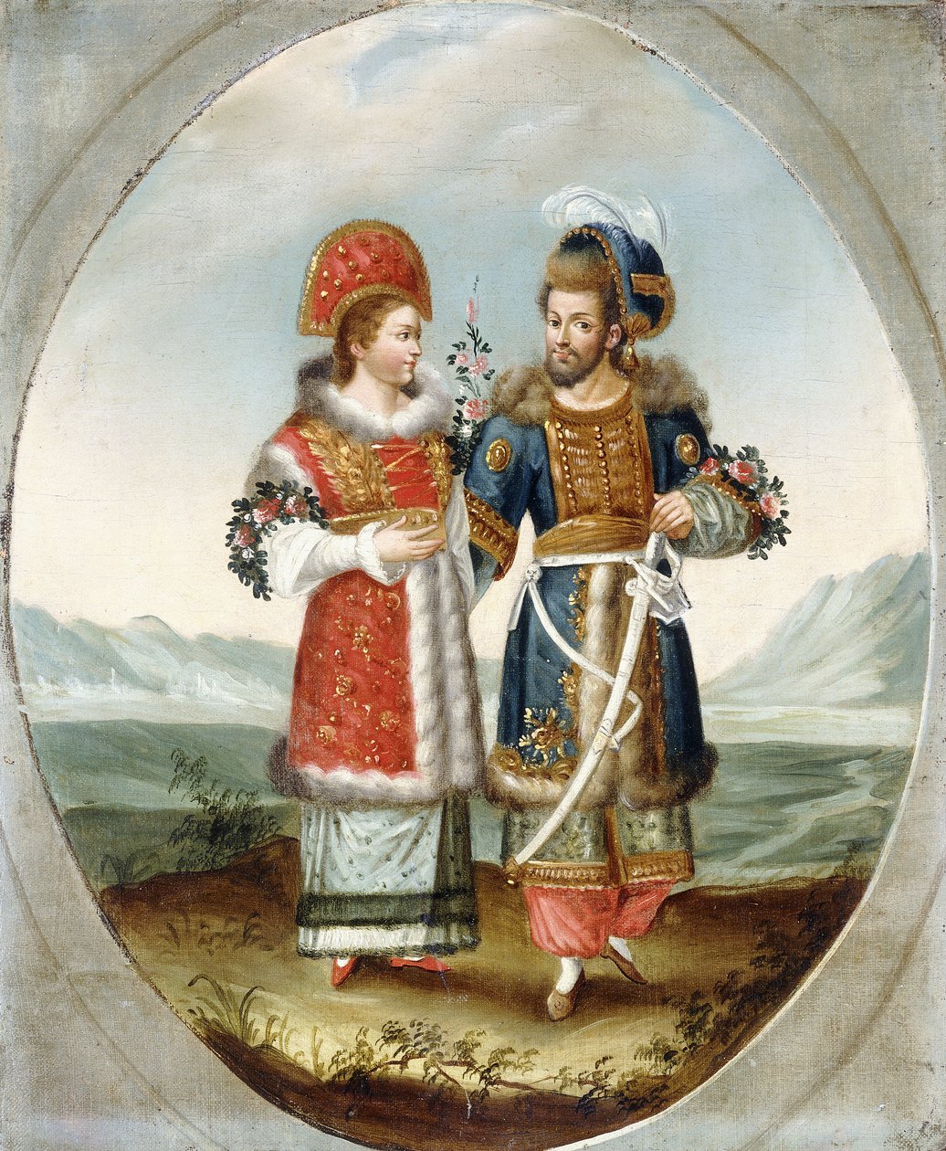 Egzotyczna para, początek XIX wieku autorstwa Ottoman School