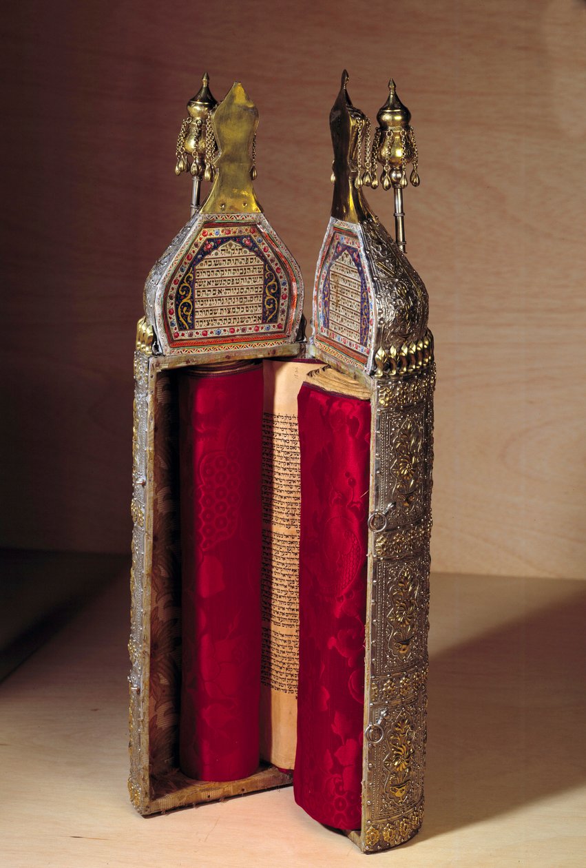 Art Ottoman (Izrael): Rouleau z Thora i jego przypadek autorstwa Ottoman School