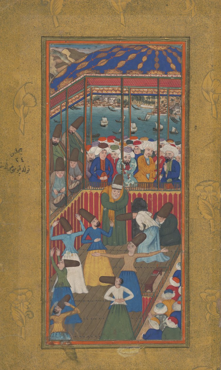 Tańczący derwisze autorstwa Ottoman School