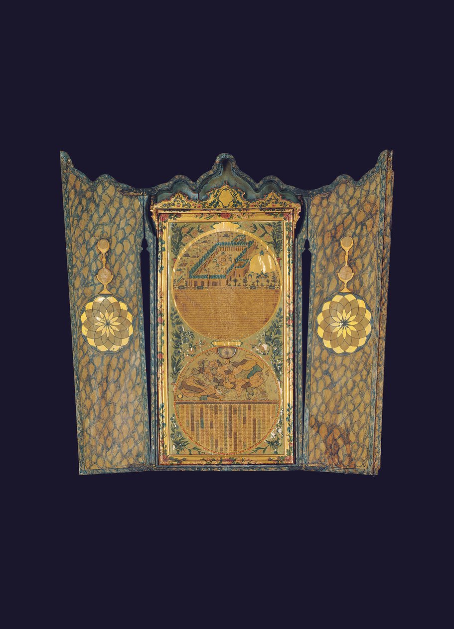 Kompas Qibla, Konstantynopol autorstwa Ottoman School