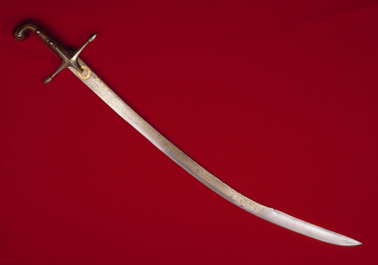 Szabla Solimana (Sulejmana) I Wspaniałego (1494-1566), sułtana osmańskiego autorstwa Ottoman School