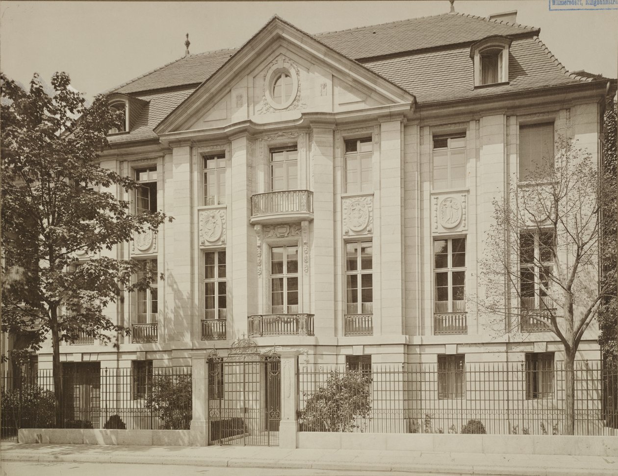Messel, Alfred - Berlin - Rezydencja dr Eduarda Simona, dawna Victoriastrasse 7 - 1902 1904 autorstwa Ottomar Anschütz