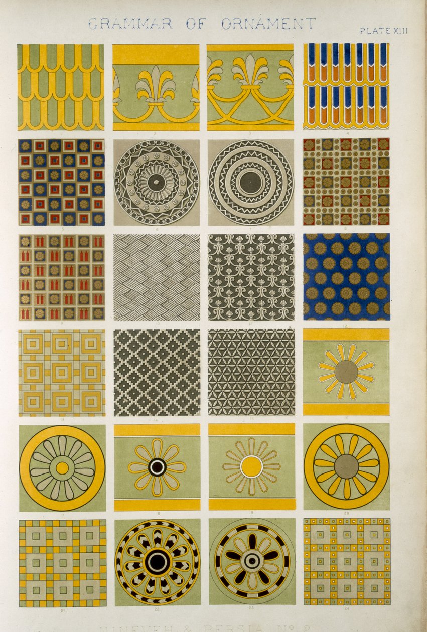 Niniwa i Persja nr 2, z „Gramatyki ornamentu” Owena Jonesa (1809-68) autorstwa Owen Jones
