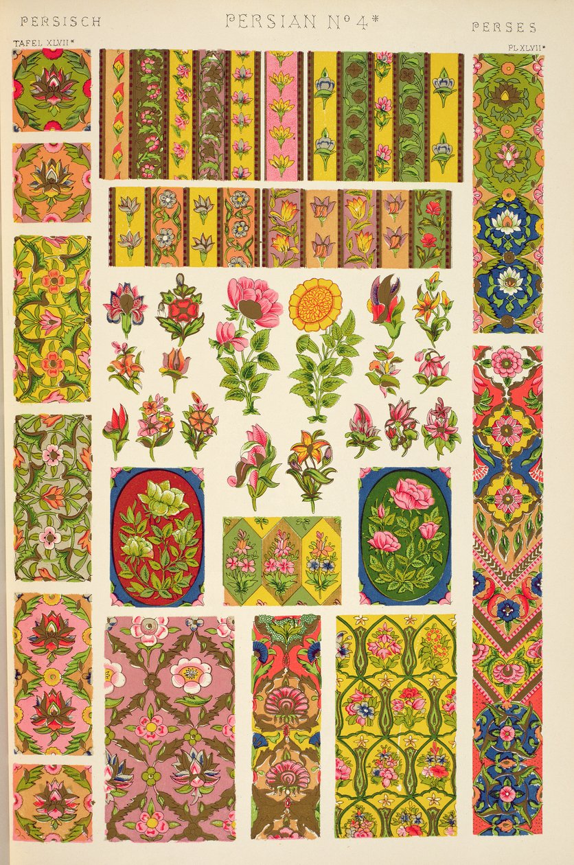 Ornament perski z rozdziału XI płyty XLVII 