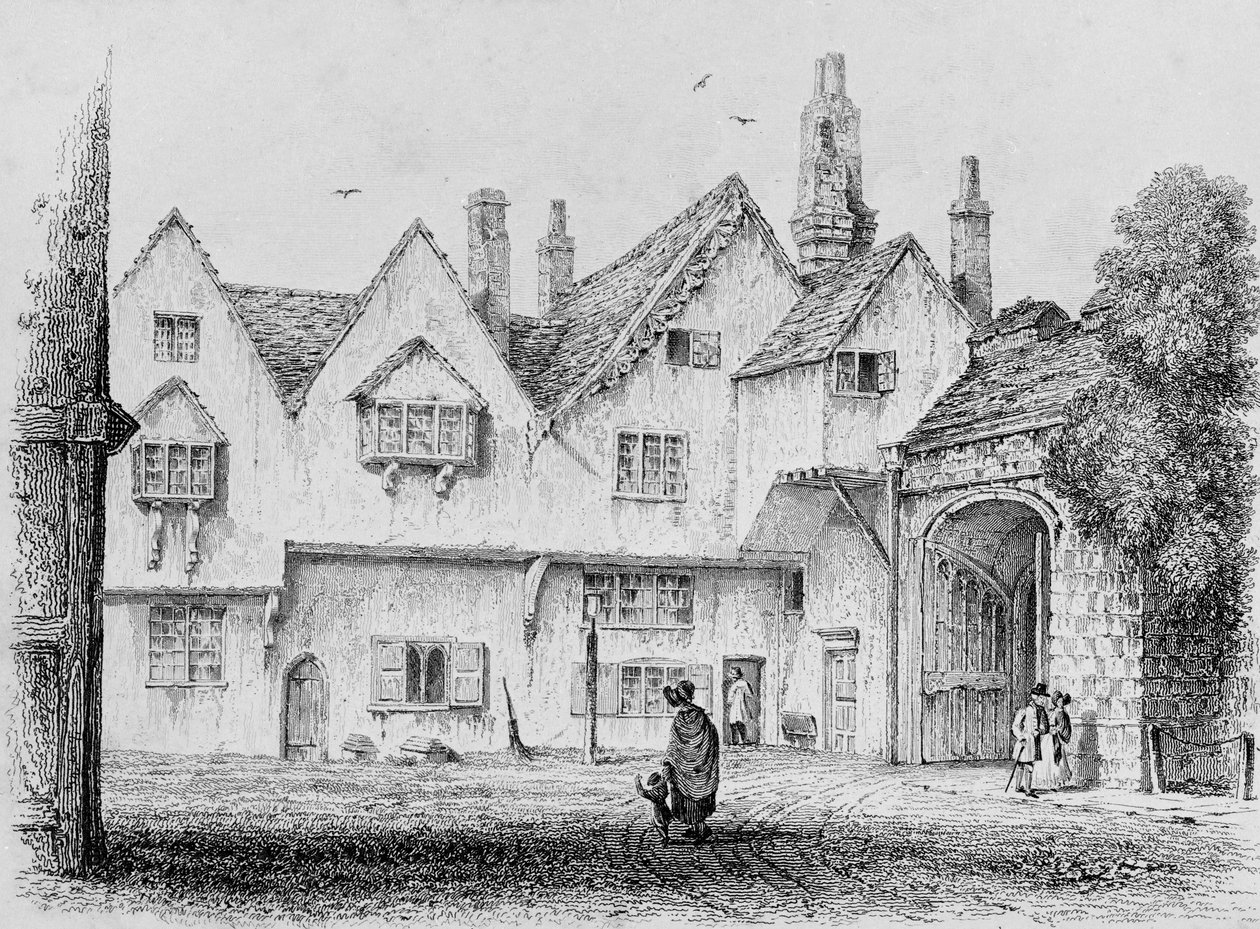 Cheney Court Winchester, ok.1830 autorstwa Owen Brown Carter