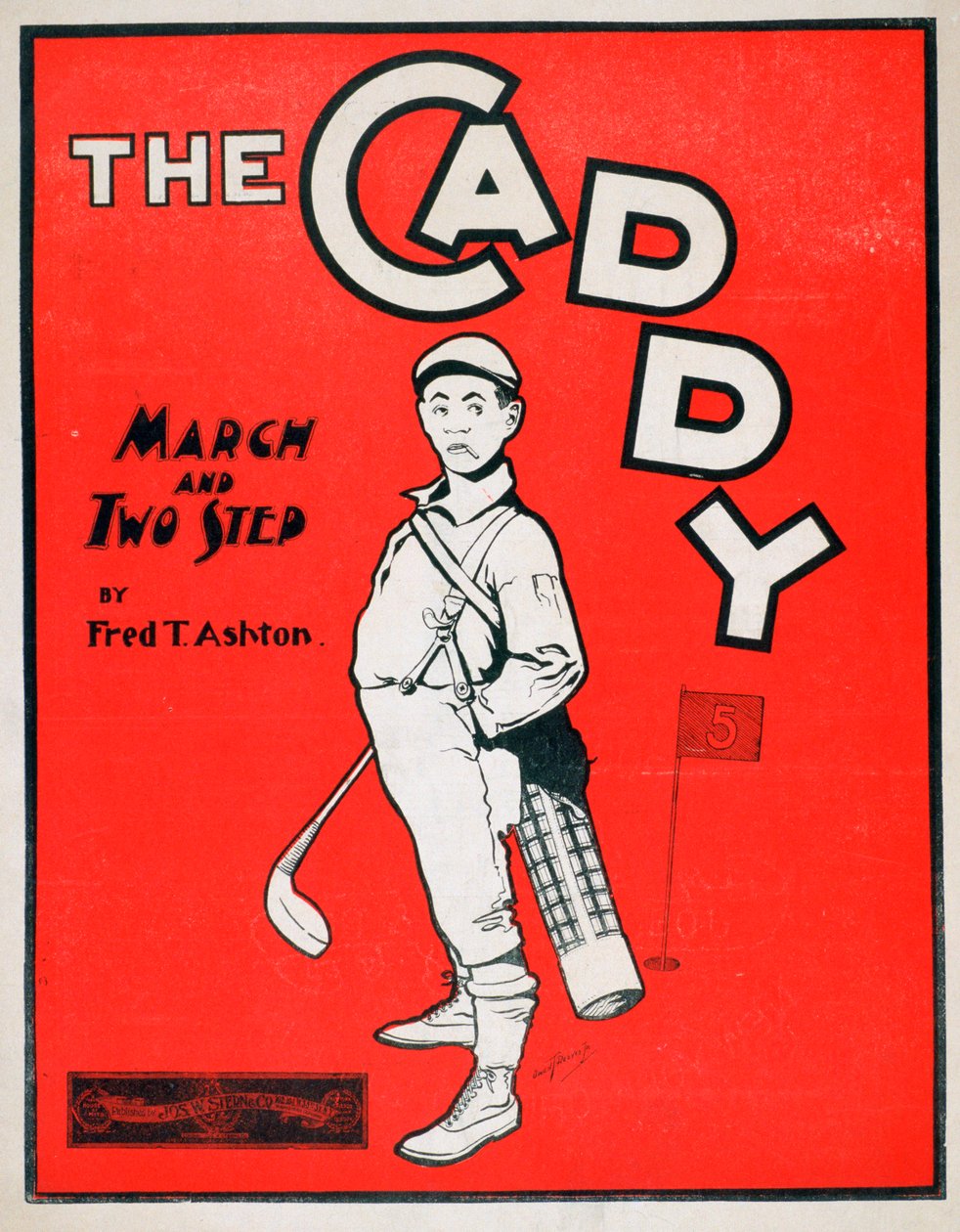 Caddy, okładka nutowa, 1900 autorstwa Owen T Reeves