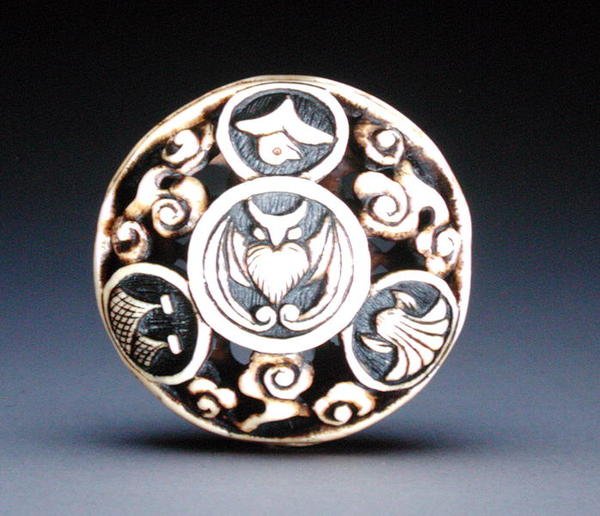 Netsuke, ok. 1870 (patrz 195483) autorstwa Ozaki Kokusai