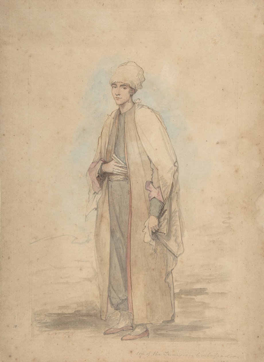 Syn Ambasadora Tunezji, 1780. autorstwa Ozias Humphry