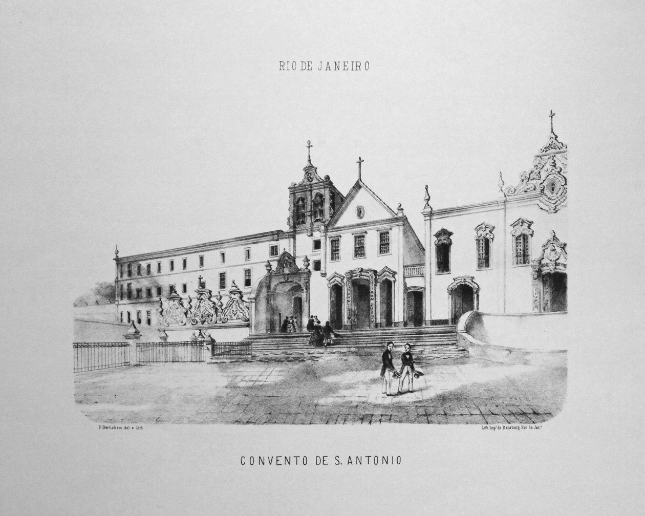 Klasztor Santo Antônio do Largo da Carioca w Rio de Janeiro autorstwa P. G. Bertichem