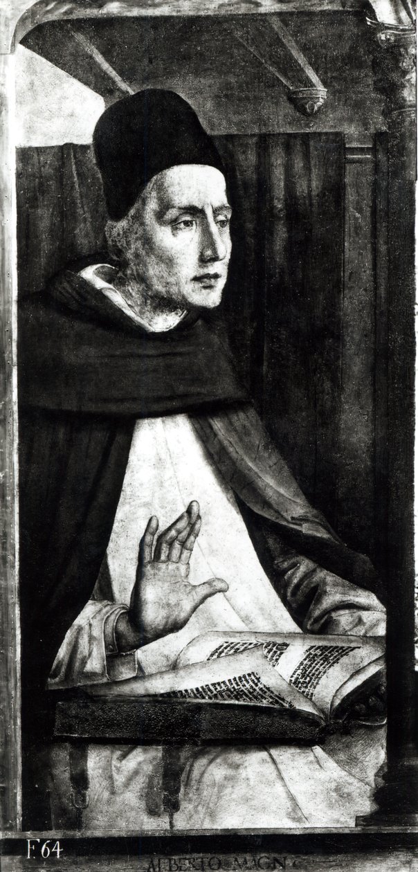 Portret św. Alberta Magnusa (ok. 1206-80) ok. 1475 d autorstwa P. Joos van Gent and Berruguete