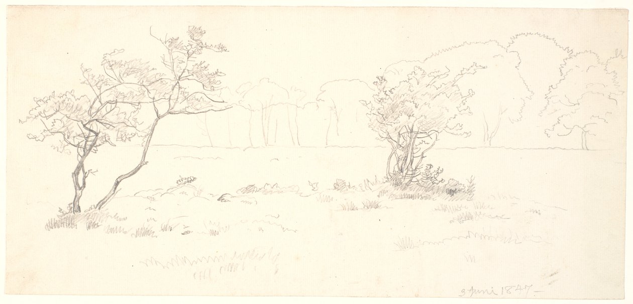 Z Eremitagesletten w Dyrehaven. autorstwa P.C. Skovgaard