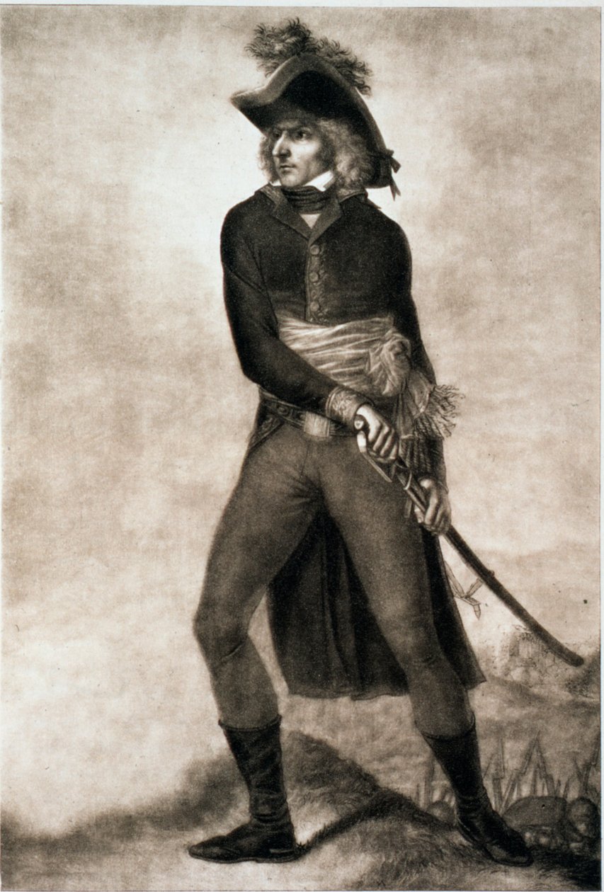 Karol XIV Johan Szwecji, kiedy był feldmarszałkiem Francji, ok. 1804-c1810 autorstwa PM Mix