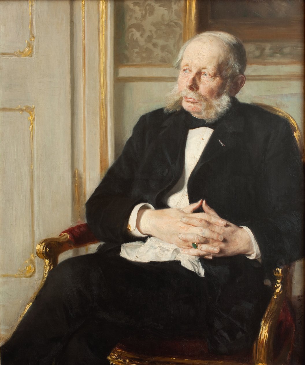 Baron Otto Ditlev Rosenørn-Lehn autorstwa Peder Severin Krøyer