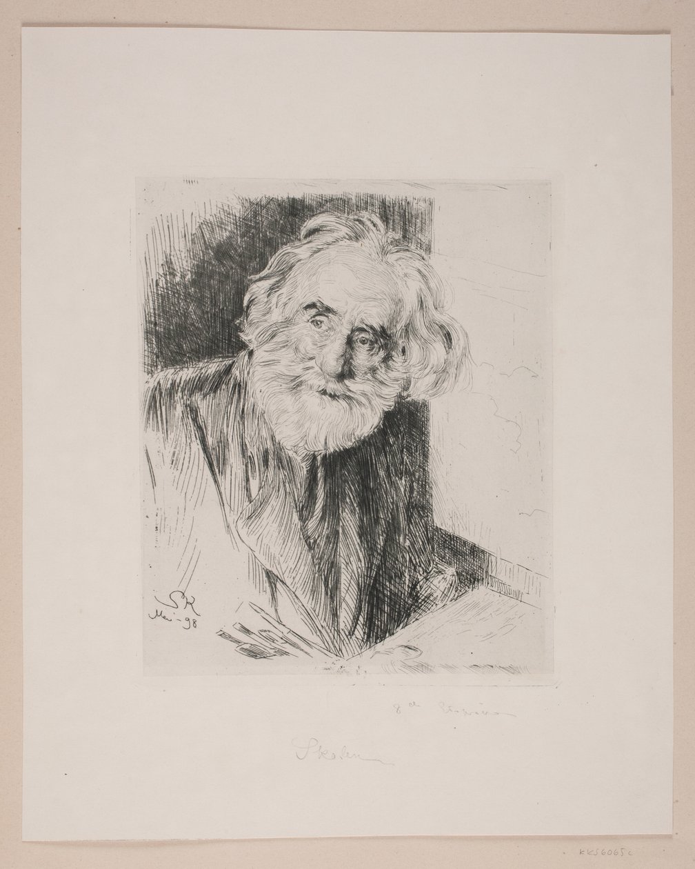 Portret Vilhelma Kyhn autorstwa Peder Severin Krøyer