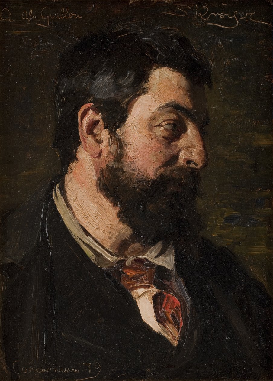 Portret francuskiego malarza Alfreda Guillou autorstwa Peder Severin Krøyer