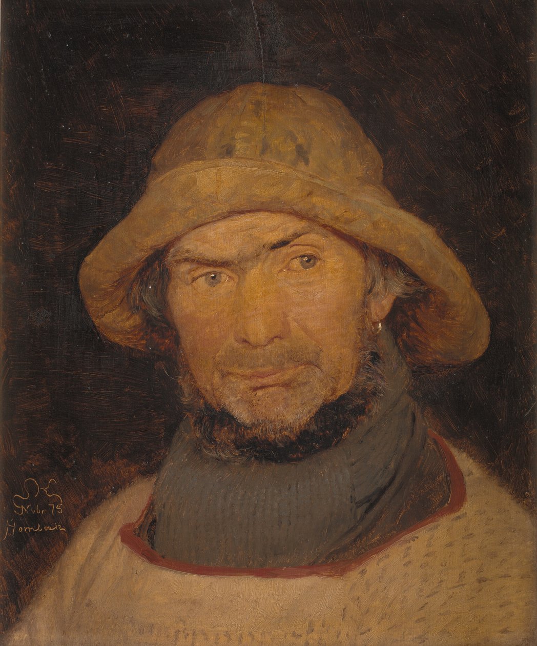 Portret rybaka z Hornbæk autorstwa Peder Severin Krøyer