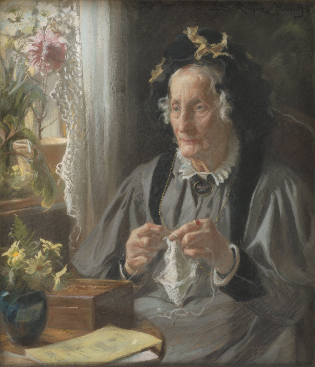 Portret radnego konferencji S.A. Casse b. Engelbreth autorstwa Peder Severin Krøyer