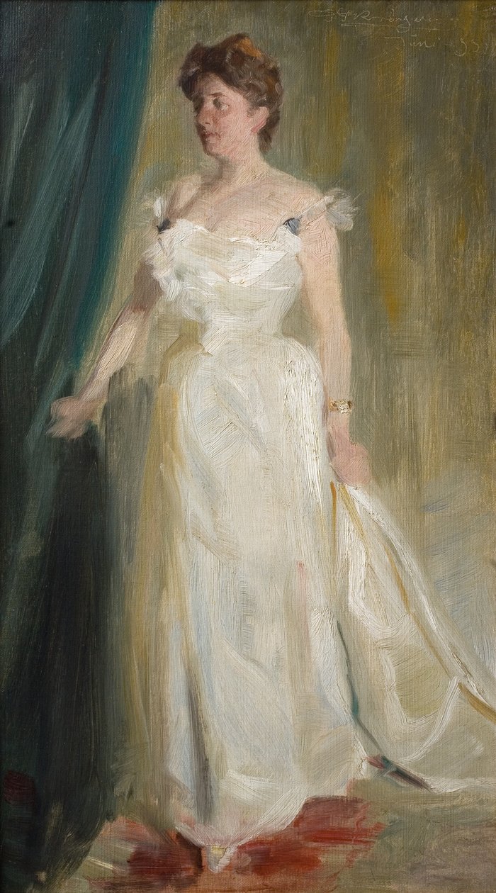 Portret hrabiny Lillie Suzanne Raben-Levetzau autorstwa Peder Severin Krøyer