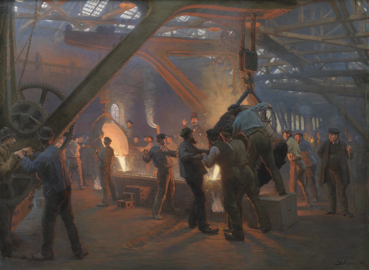 Odlewnia Żelaza, Burmeister i Wain autorstwa Peder Severin Krøyer