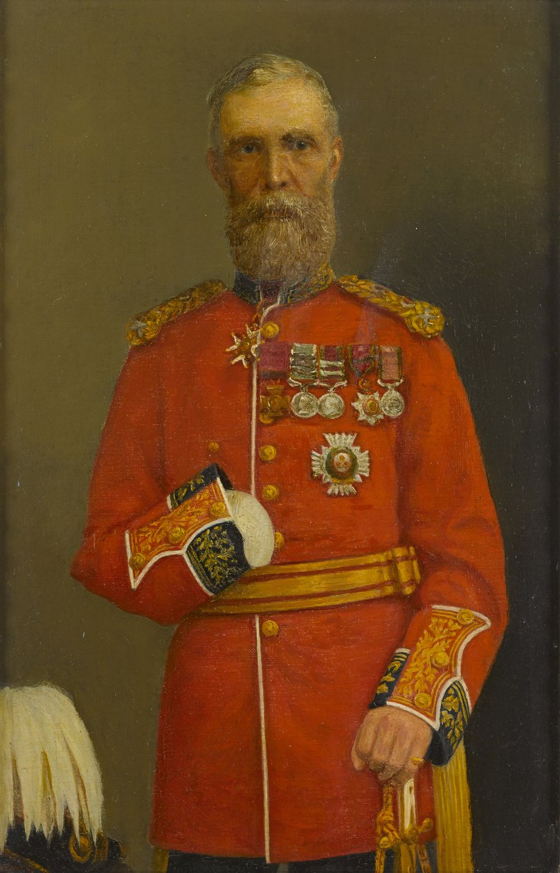 Generał Sir Mark Walker (olej na płótnie) autorstwa P. A. Wilkins