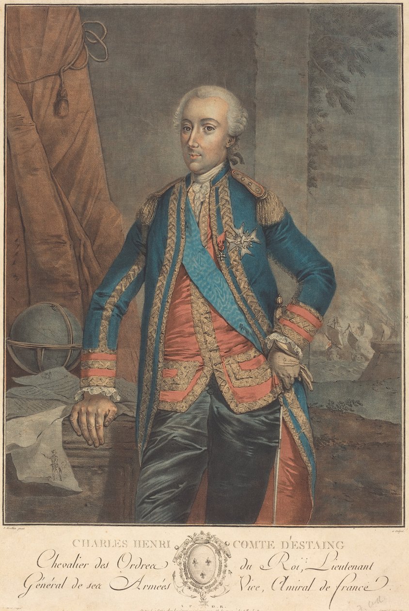 Charles Henri, hrabia Estaing autorstwa P. Frieselhem