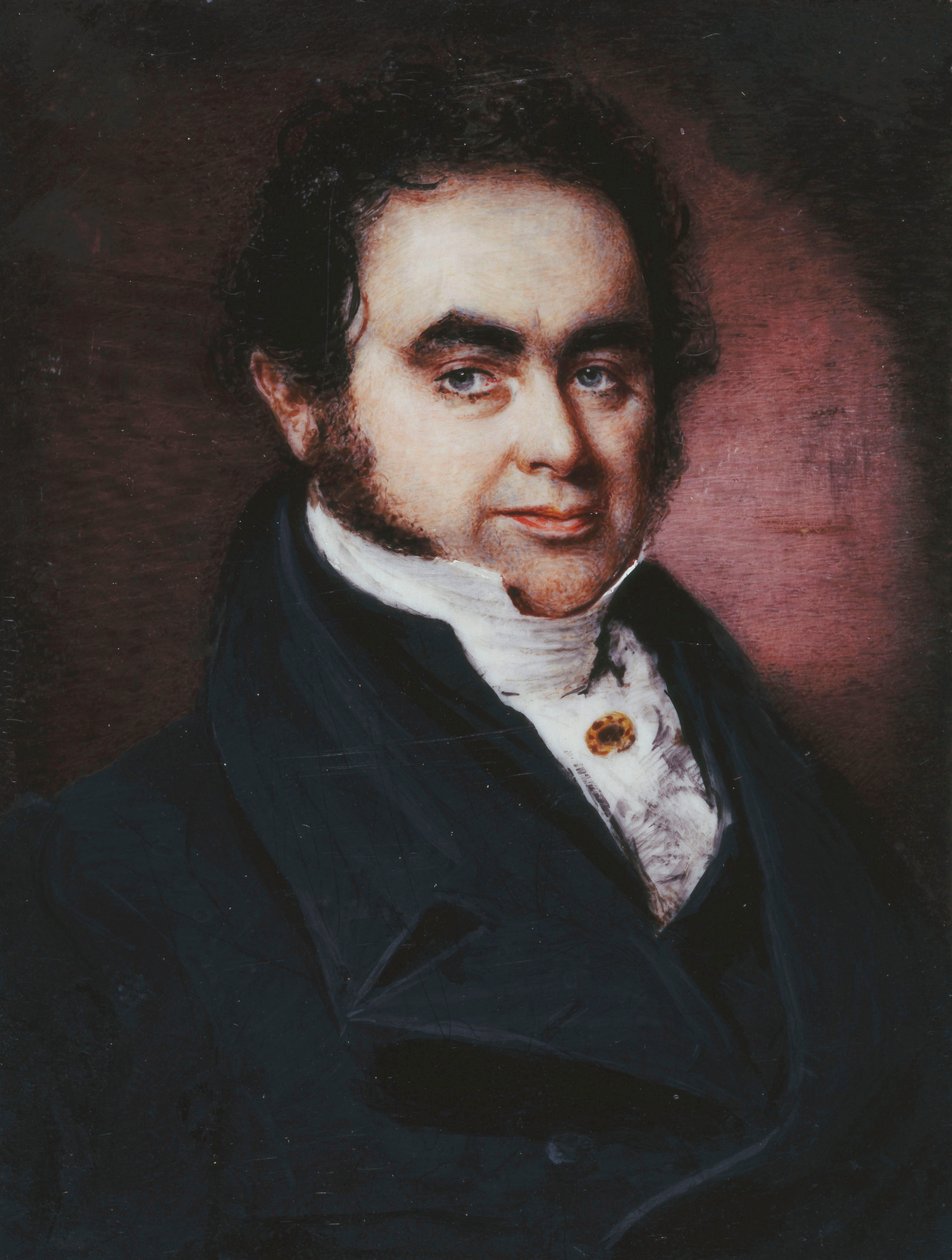 Portret nawigatora, James Wendell (1787-1834), długość biustu, w niebieskim płaszczu i białym magazynie autorstwa P. G. Dodd