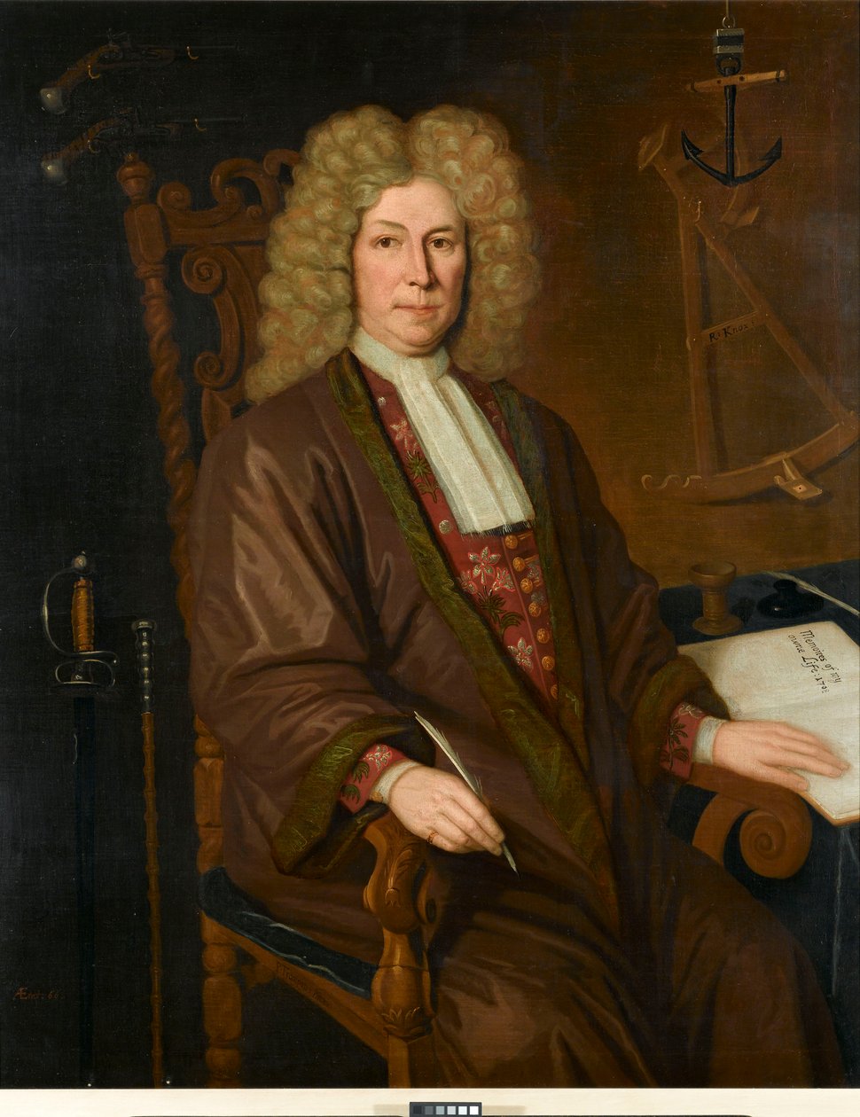 Kapitan Robert Knox (1642-1720) z Kompanii Wschodnioindyjskiej autorstwa P. Trampon