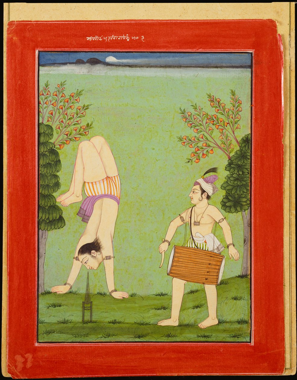 Gauda Raga: Trzeci syn Dipaka, ok. 1750 autorstwa Pahari School