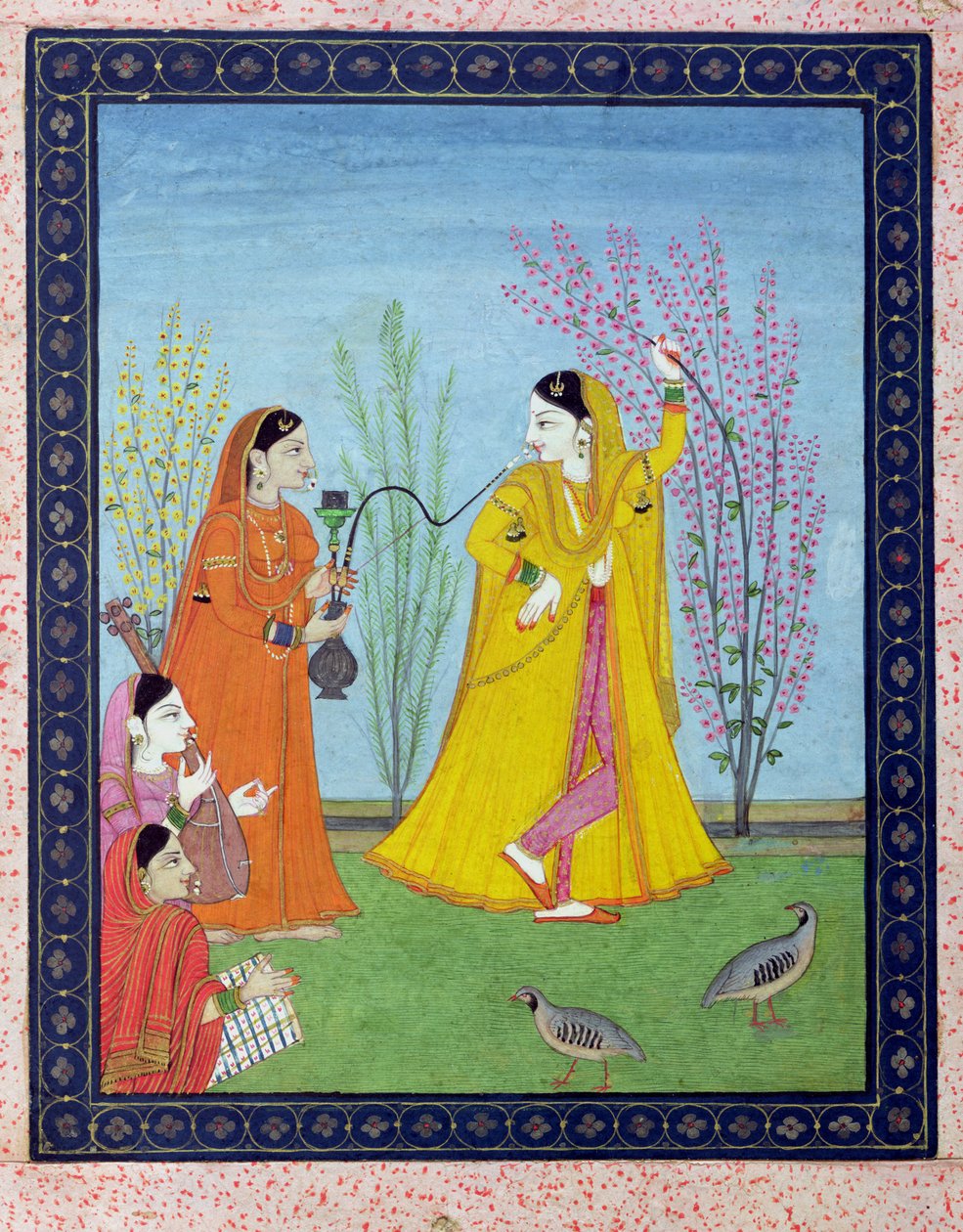 Początek wiosny, z Chamba, Himachal Pradesh, ok. 1800 autorstwa Pahari School