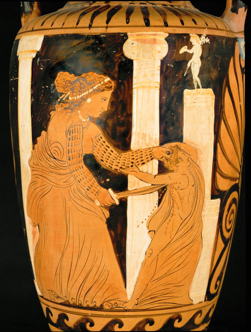 Medea zabija swojego syna, aby pomścić niewierność Jasona ... autorstwa Painter Ixion